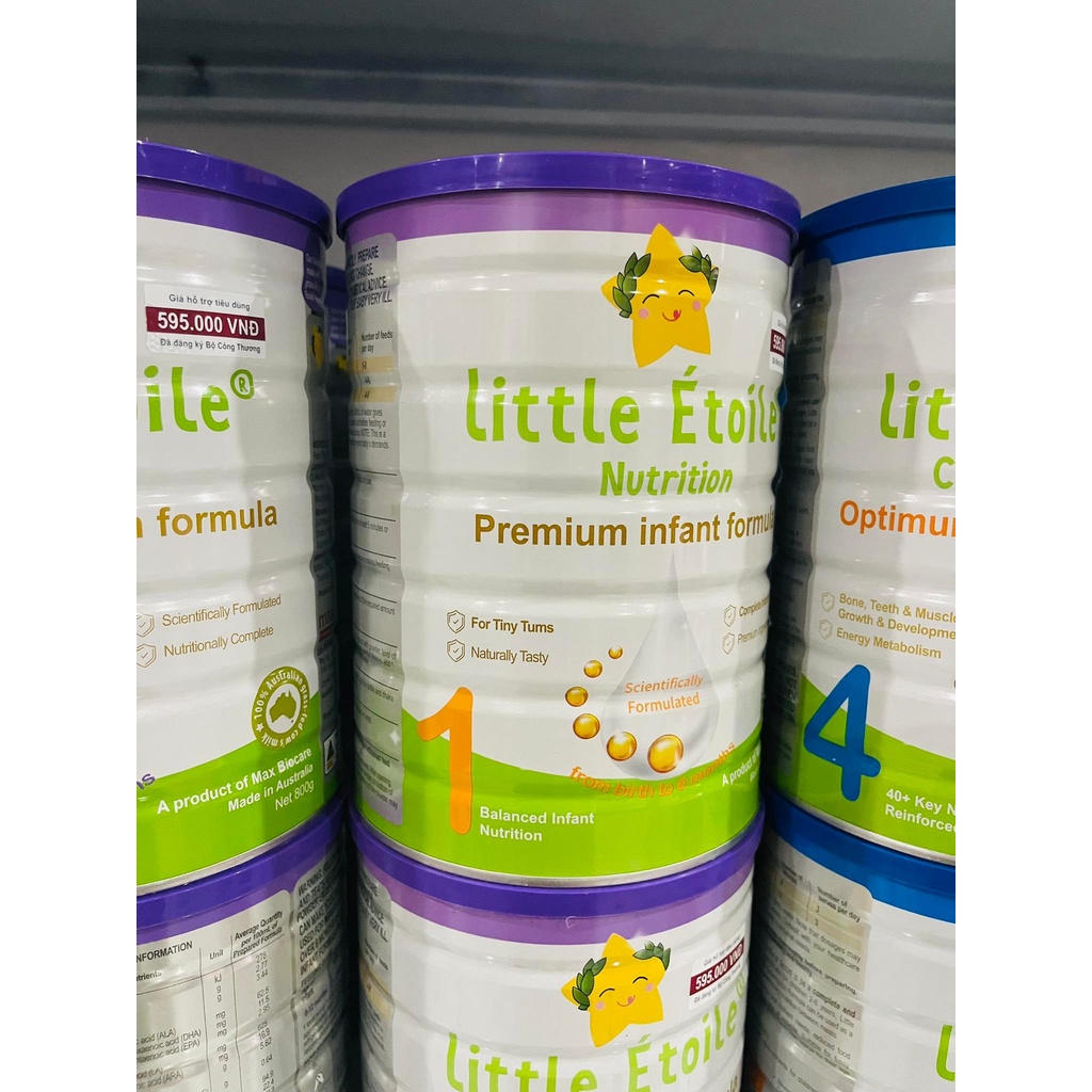 [QUÀ TẶNG] Sữa bột ngôi sao nhỏ Little Étoile Úc đủ số 1 2 3 4 (800g) nguyên liệu từ thiên nhiên mẫu mới date mới nhất