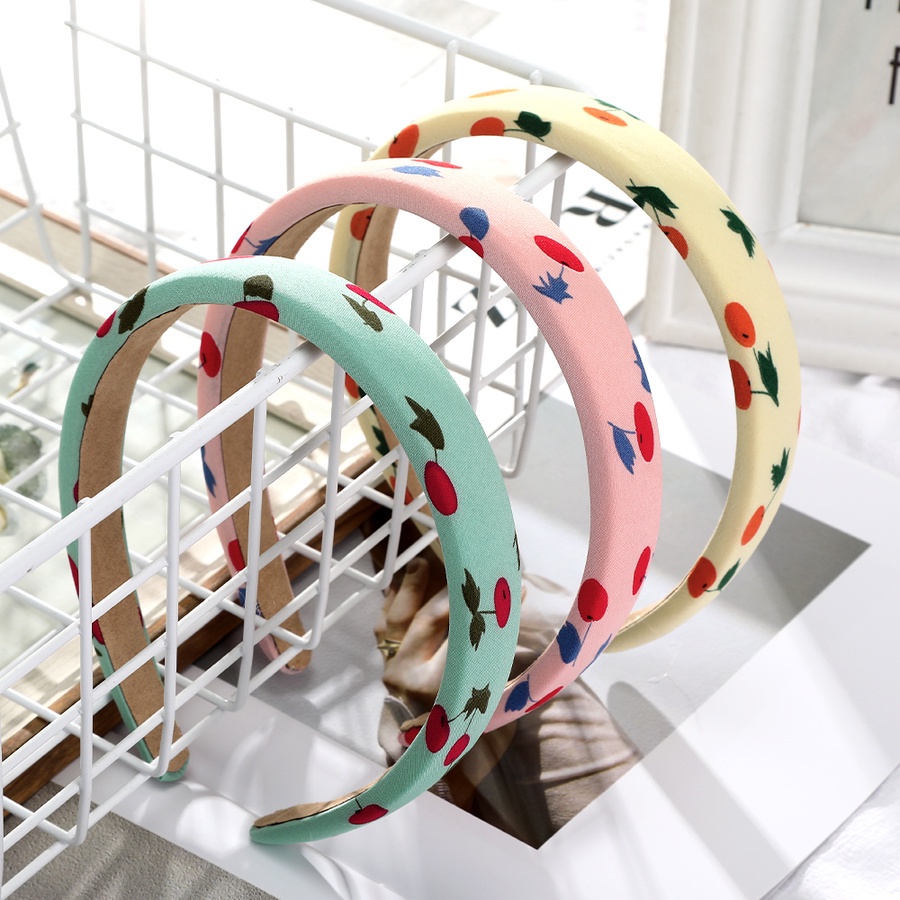 Băng Đô Cài Tóc In Họa Tiết Hoa Dễ Thương Phong Cách Hàn Quốc Cho Nữ