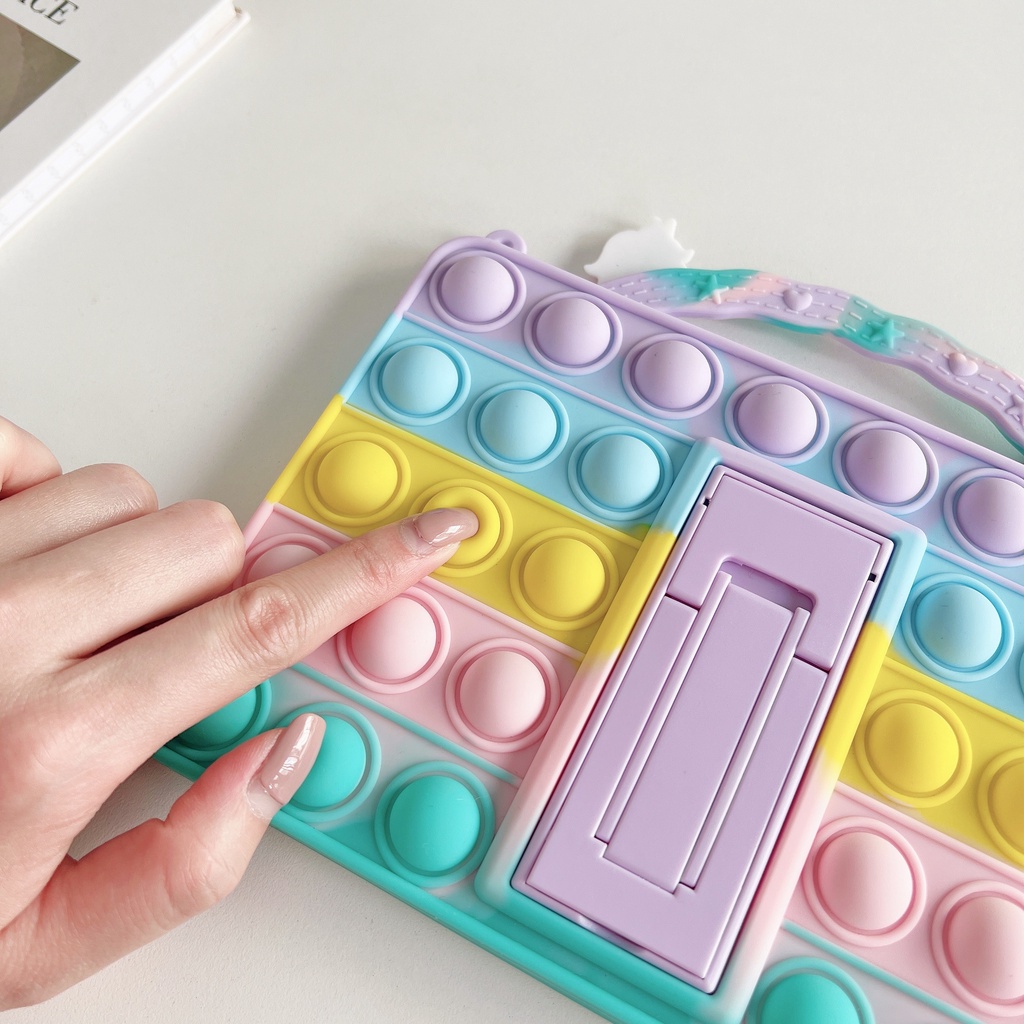 For iPad Mini 1 2 3 4 5 6 Air 1 2 3 4 5 9.7 2017 2018 10.2 7th 8th 9th 5th 6th Gen 10.5 10.9 11 Pro 2020 2021 Cartoon Soft Silicone Case With Stand Kids Tablet Cover