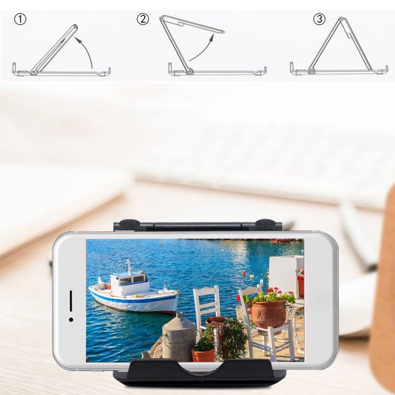 Giá đỡ điện thoại Chân đế để bàn cho điện thoại di động của bạn Chân đế cho iPhone Xsmax Huawei P30 Xiaomi Mi 9 Giá đỡ để bàn có thể gập lại bằng nhựa