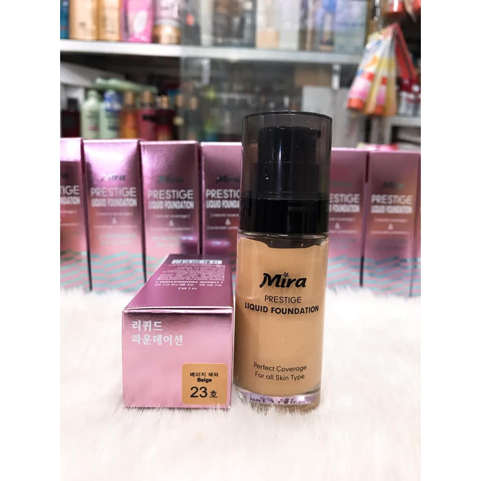 Kem Nền Chống Nắng Mira Liquid Foundation SPF30 Chính Hãng Công Ty 35ml