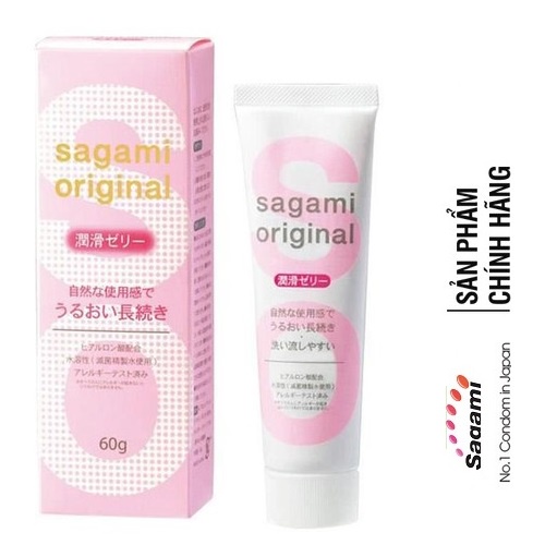 Gel Bôi Trơn và tạo độ ẩm tự nhiên Sagami Original [CHÍNH HÃNG 100%] - Tuýt 60g