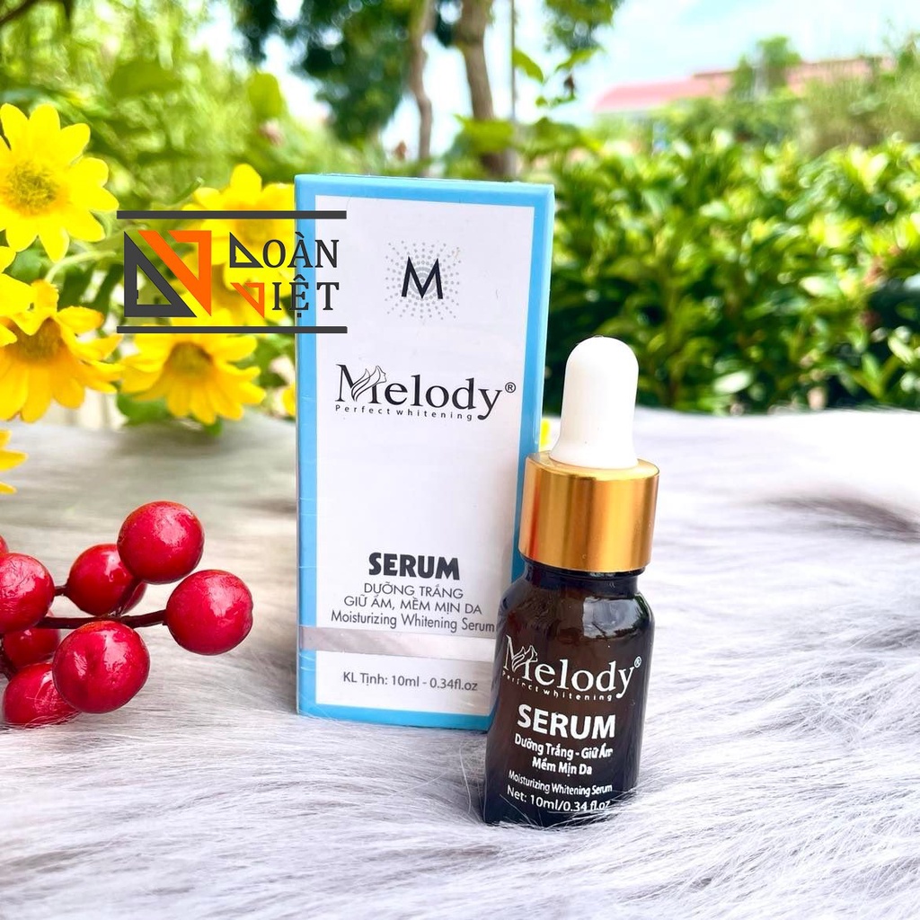 SERUM MELODY 10ml - Giảm Thâm nám, Trắng da, Mềm mịn và Tái tạo da, Cải thiện lão hoá. an toàn cho da. Hàng Công ty
