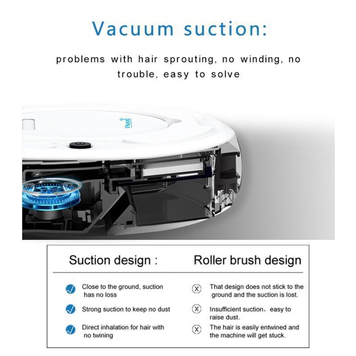 Youpin Robot Hút Bụi Tự Động Làm Sạch Nhà Thông Minh BOWAI AI Technology AI 3 trong 1