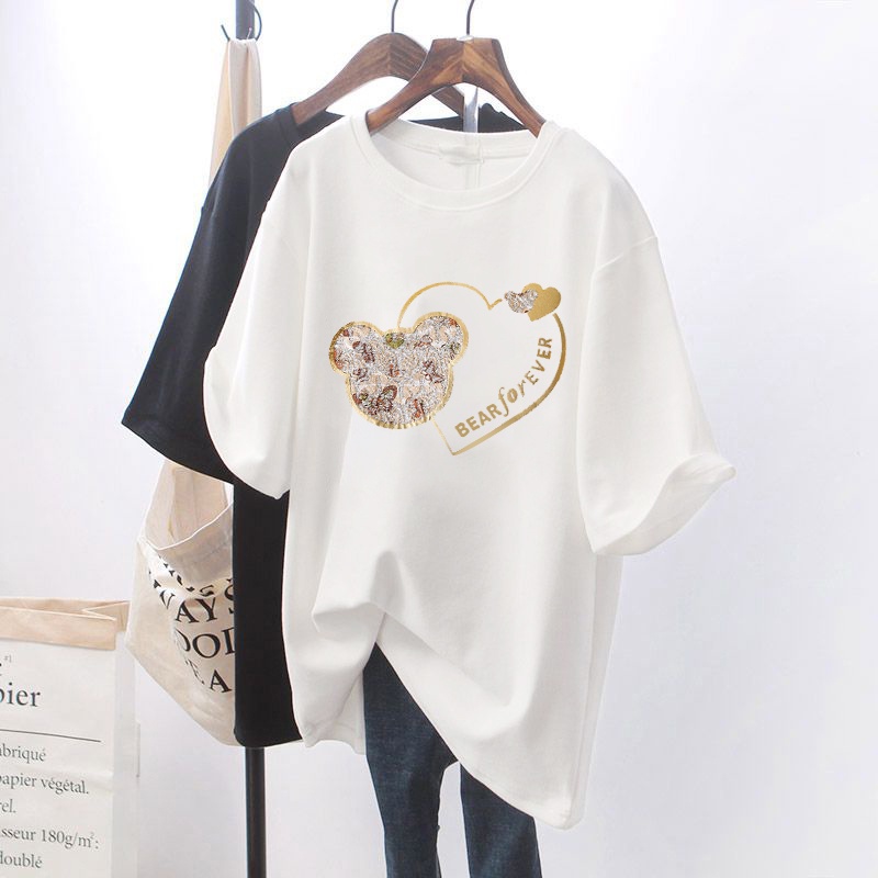 Thương Hiệu Withdrawn Cabinet Áo Thun Cotton Trơn Tay Ngắn In Nhãn Cắt Nhãn Hàng Nhập Khẩu Chính Hãng Thời Trang Mùa Hè Cho Nữ