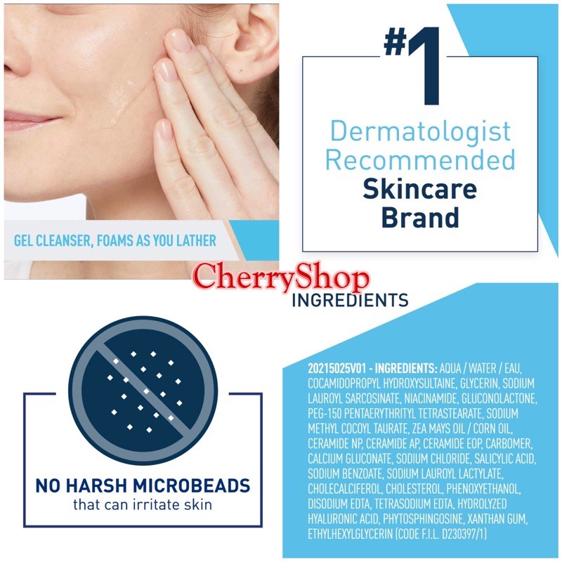 [Có sẵn/Hàng Mỹ] Sửa rửa mặt dịu nhẹ và se khít lỗ chân lông CeraVe Renewing SA Cleanser (237ml) | BigBuy360 - bigbuy360.vn