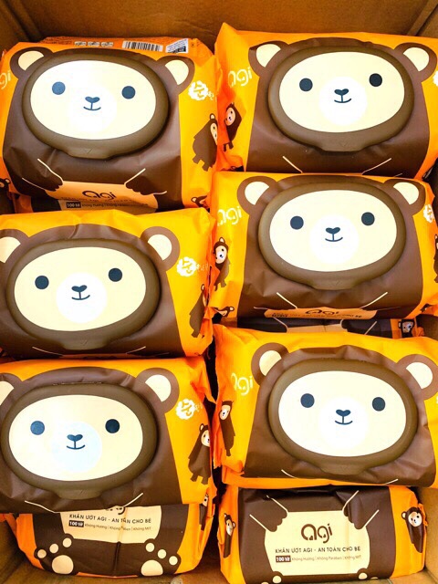 COMBO 10 GÓI KHĂN ƯỚT AGI KHÔNG MÙI 100 TỜ