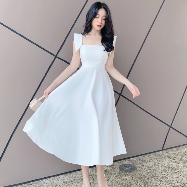 Váy 2 dây vạt xòe cúp ngực V633 KYMIE