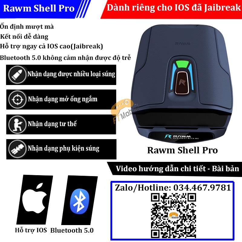 Rawm shell pro - Bộ chuyển đổi chơi game nhận dạng thông minh dành cho ios cao đã jaibreak FTMOBILE