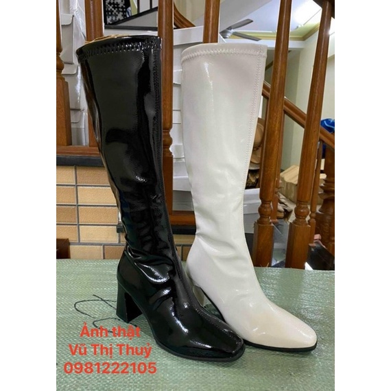 Bốt đùi da bóng cao cấp full hộp kèm ảnh thật | BigBuy360 - bigbuy360.vn