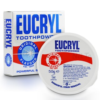 Bột Tẩy Trắng Răng Eucryl Original Flavor 50g