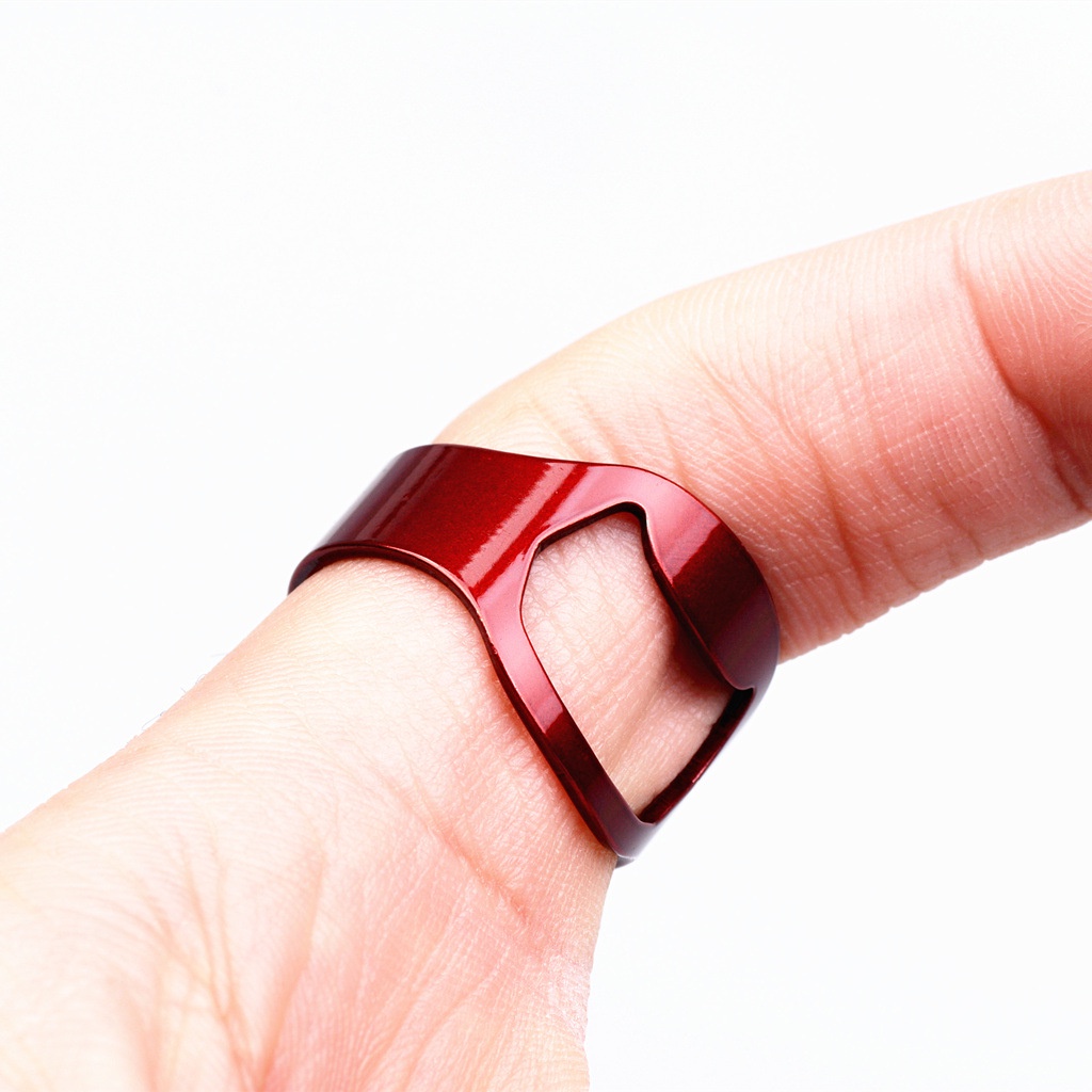 Nhẫn khui mở nắp chai bia unisex nam nữ cao cấp titan mạ kim loại