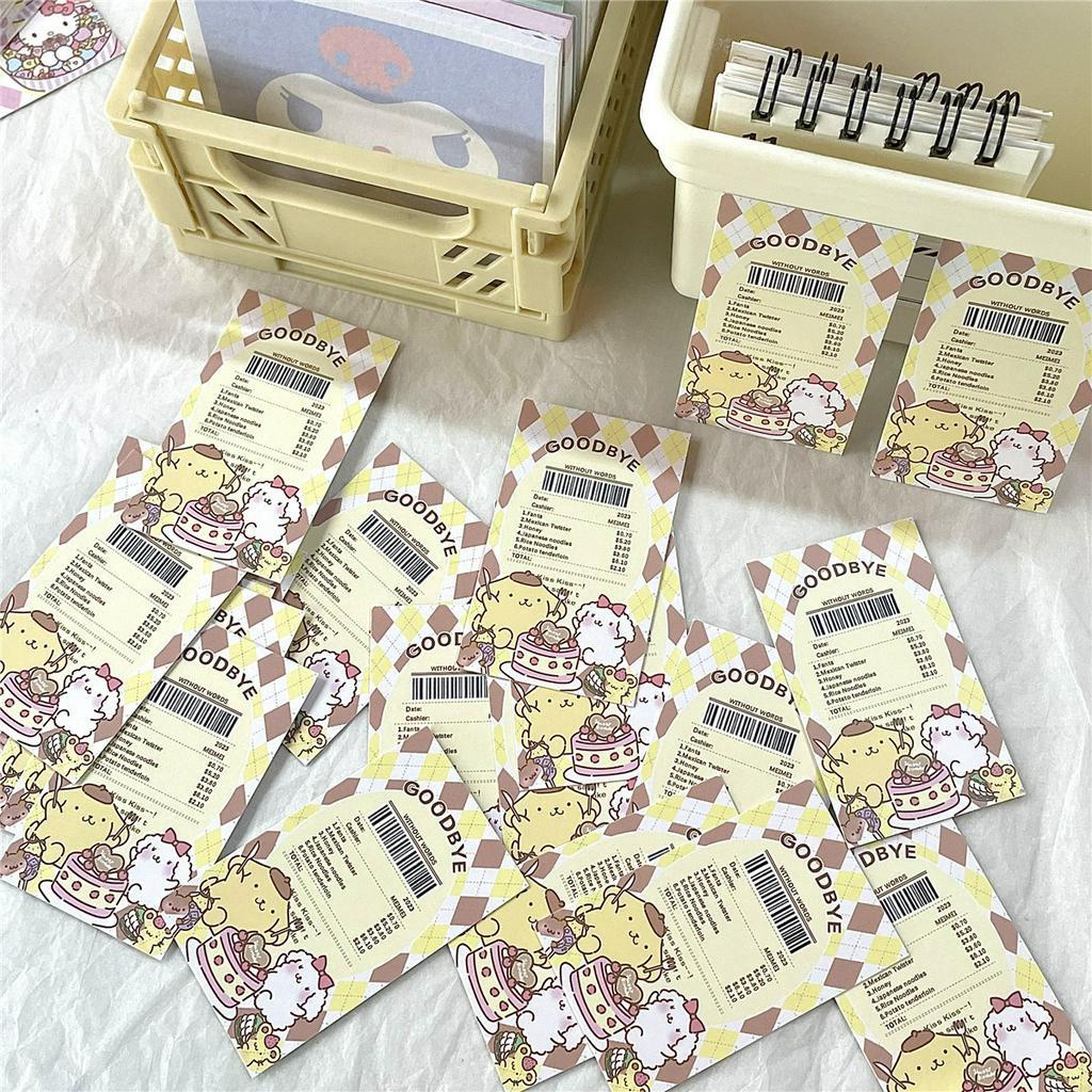 ✨✨SANRIO Set 20 Miếng Dán Họa Tiết Vé Máy Bay Hoạt Hình Trang Trí Quà Tặng