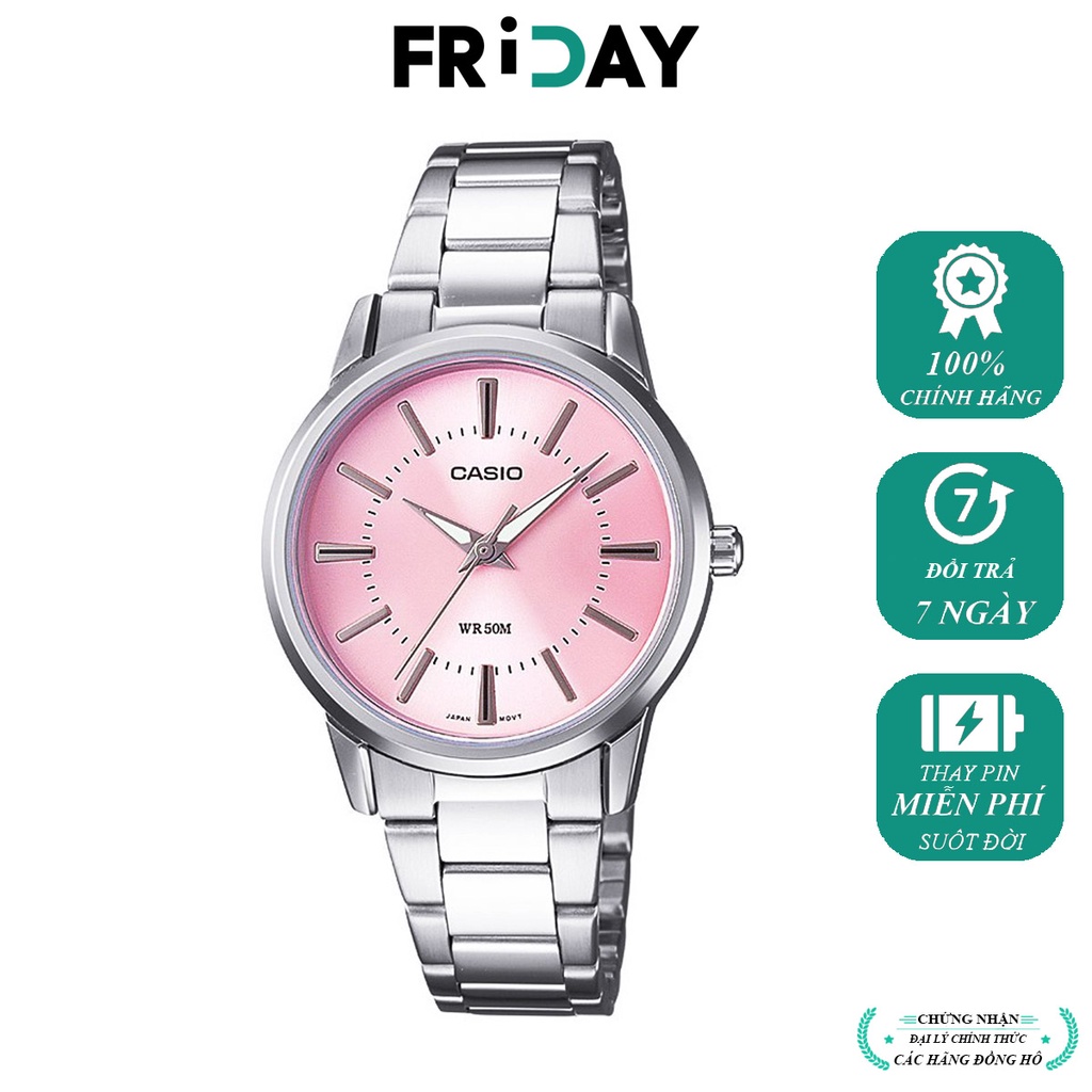 Đồng hồ Casio nữ dây kim loại LTP-1303D-4AVDF chính hãng, giá rẻ