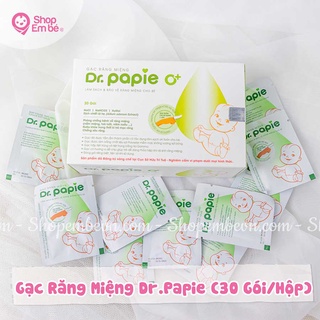 Gạc rơ lưỡi dr.papie vệ sinh răng miệng an toàn cho bé, Shop em bé