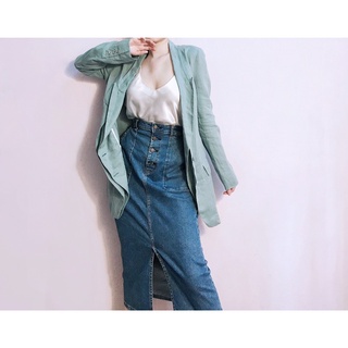Khoác vest blazer 4 nút dọc túi đắp