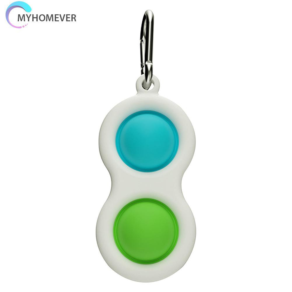 Đồ chơi nút nhấn bằng silicon có đèn nhấp nháy và móc khóa vui nhộn cho trẻ em