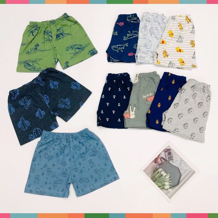 Quần đùi bé trai SUNKIDS, quần đùi cho bé chất cotton mềm mát, size 1-7 tuổi nhiều màu