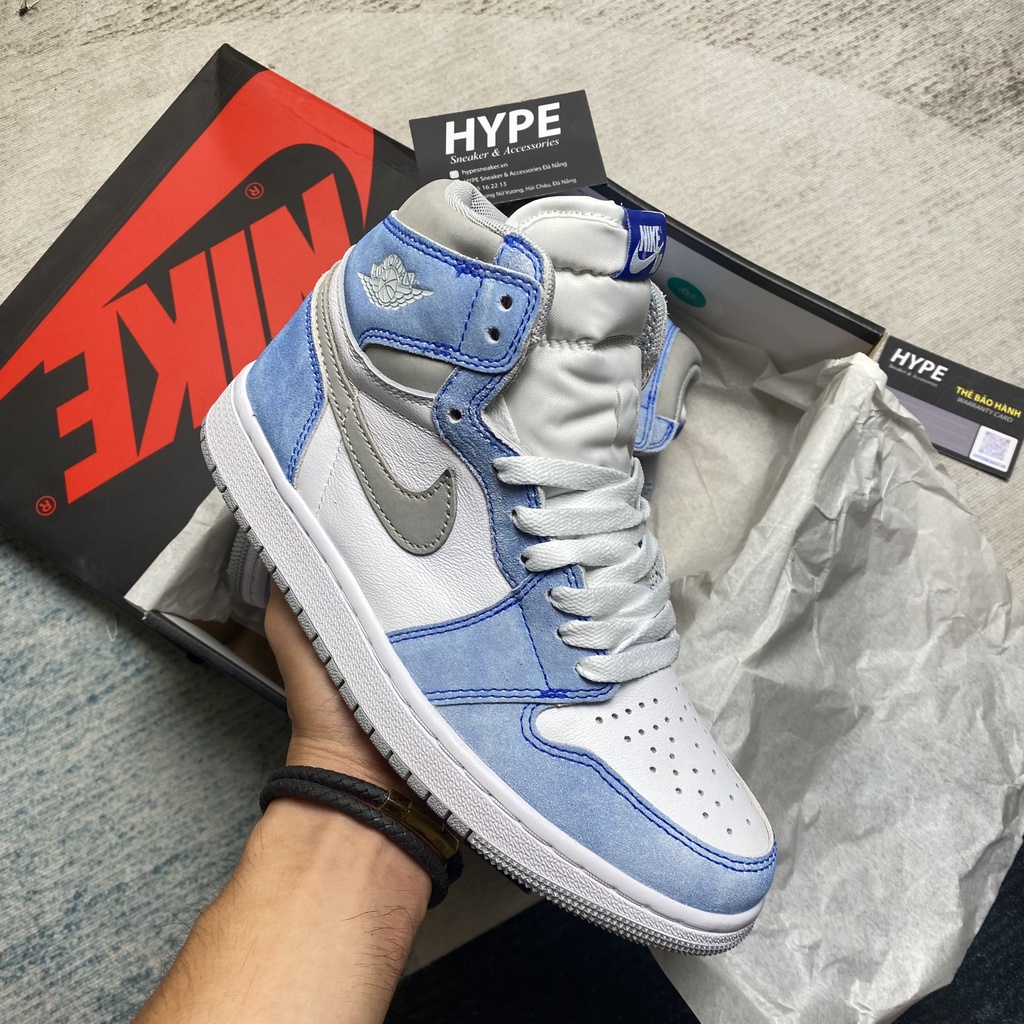 Giày sneaker Jordan 1 Hyper Royal (giày bóng rổ Xanh/Trắng) - Hype Sneaker | Bản best Quality
