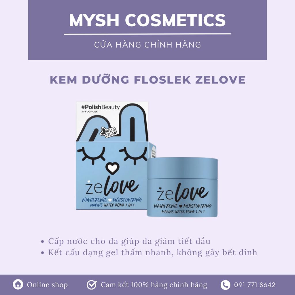 Kem Dưỡng Zelove Floslek Moistuizing Aloe Water Bomb 2 In 1 Dạng Gel Cấp Ẩm, Phục Hồi, Giảm Tiết Dầu, Làm Dịu Da