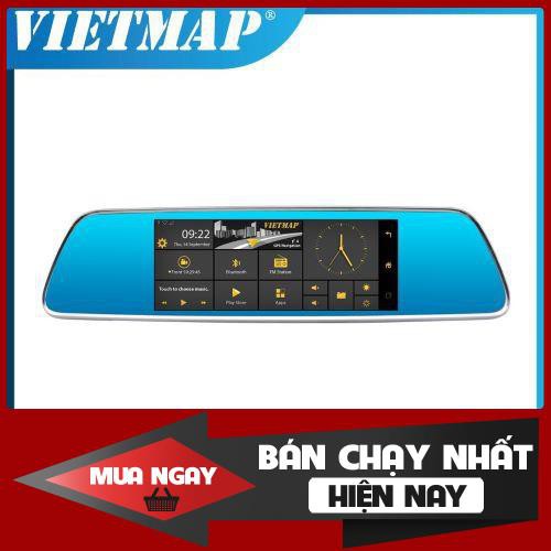 CAMERA HÀNH TRÌNH GƯƠNG VIETMAP IDVR P1 DẠNG GƯƠNG CHIẾU HẬU TÍCH HỢP DẪN ĐƯỜNG KÈM THẺ NHỚ - Chính hãng