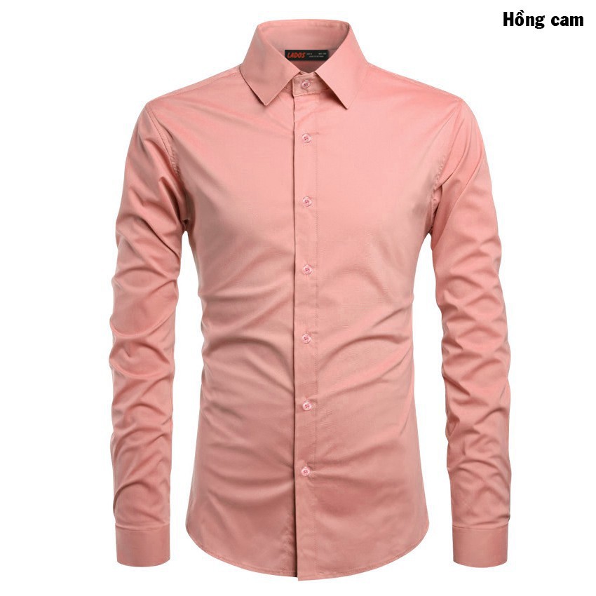 Áo sơ mi nam trơn không nhăn 4Lucky -1523, form ôm đẹp, chất vải không nhăn | BigBuy360 - bigbuy360.vn