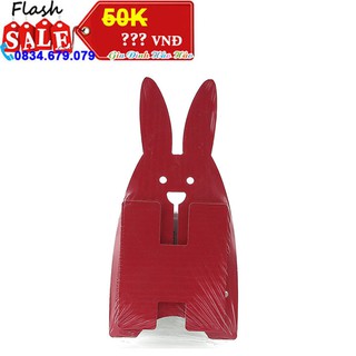 Giá đỡ điện thoại hình con thỏ - Màu đỏ