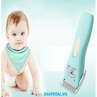 Tăng đơ cắt tóc xanh Tior an toàn cho bé trai và bé gái, nhỏ gọn dễ mang đi xa, máy chạy êm không làm bé giật mình