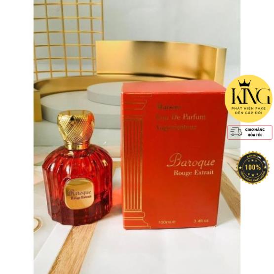 Nước hoa Dubai nội địa Maison Baroque rouge extrait Baccarat Rouge 540