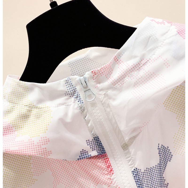 Áo khoác chống nắng IELGY tay dài thoáng khí họa tiết rằn ri thời trang cho nữ