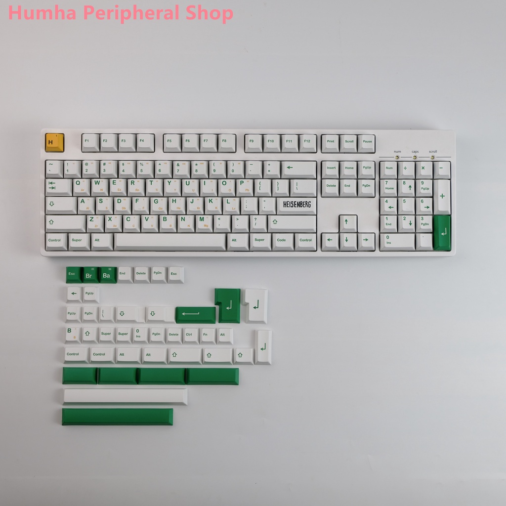 Bàn Phím Cơ Humha Heisenberg 142 Phím Chất Liệu PBT Nhuộm Màu Xinh Xắn