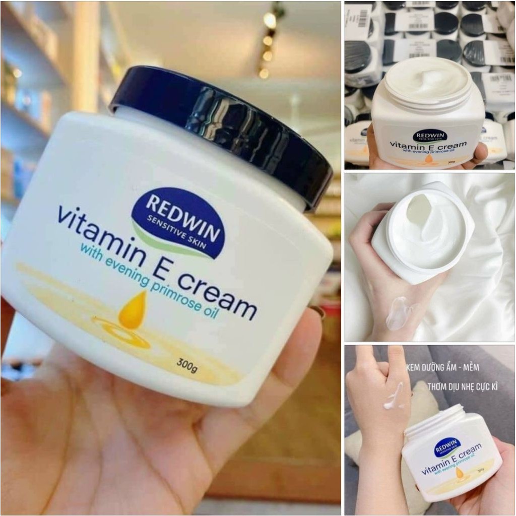 KEM DƯỠNG DA MỀM MỊN REDWIN VITAMIN E CREAM 300G ÚC- CS84 HÀNG CHÍNH HÃNG | BigBuy360 - bigbuy360.vn