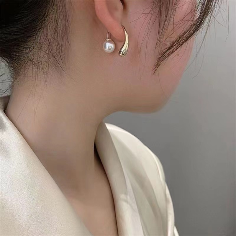 Bông Tai Hợp Kim Dáng Dài Đính Ngọc Trai Nhân Tạo Phong Cách Retro 2022