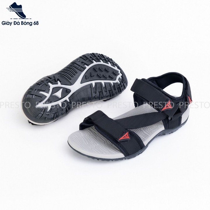 Giày sandal nam nữ chính hãng Việt Thủy quai chéo đen VT02