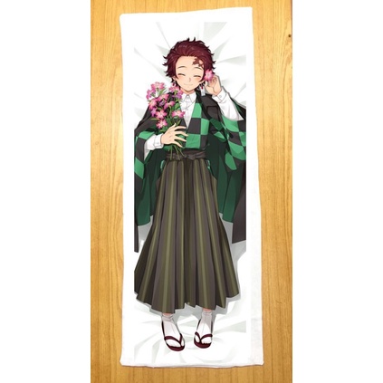 Gối ngủ anime Kamado Tanjirou dài 40cm x 1m /Gối ôm Kimetsu no yaiba Kamado Tanjirou