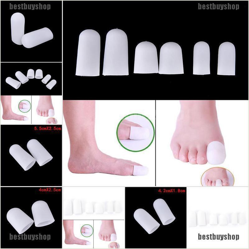 Set 2 miếng silicon bọc ngón chân cái giảm đau thoải mái hiệu quả cao