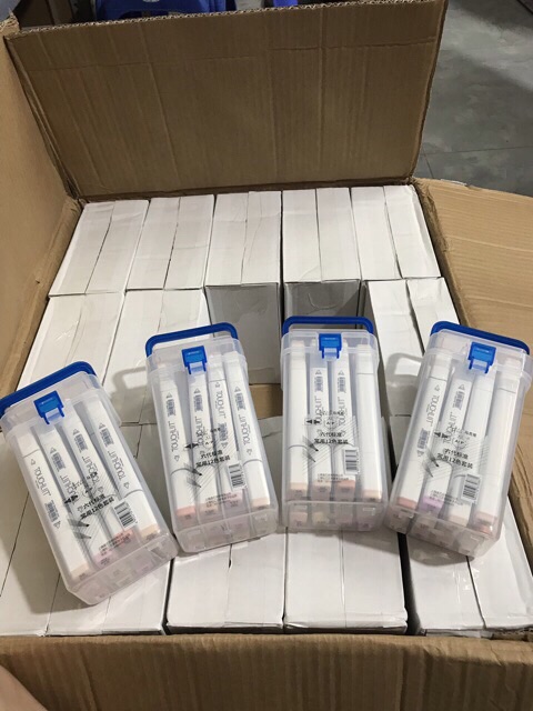Set 12/24 màu da TOUCHLIIT 6 hộp nhựa
