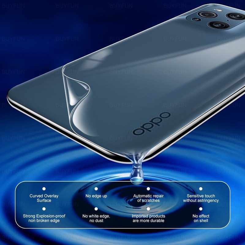Kính Cường Lực Bảo Vệ Mặt Sau Cho Oppo F11 Pro A15s A7 A5s A12 Reno 8z 5 A5 A9 2020 A96 A76 A54 A74