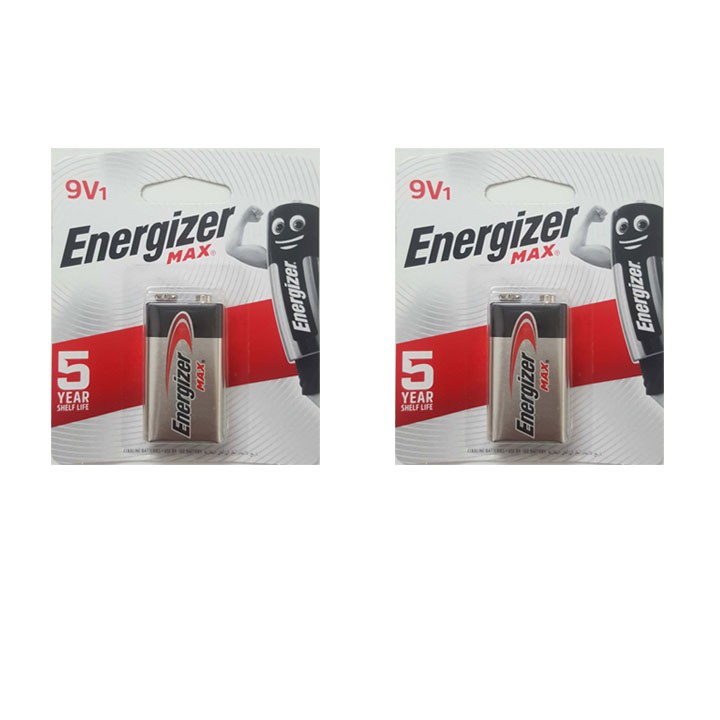 2 viên pin Energizer 9v alkaline, pin vuông Max 522