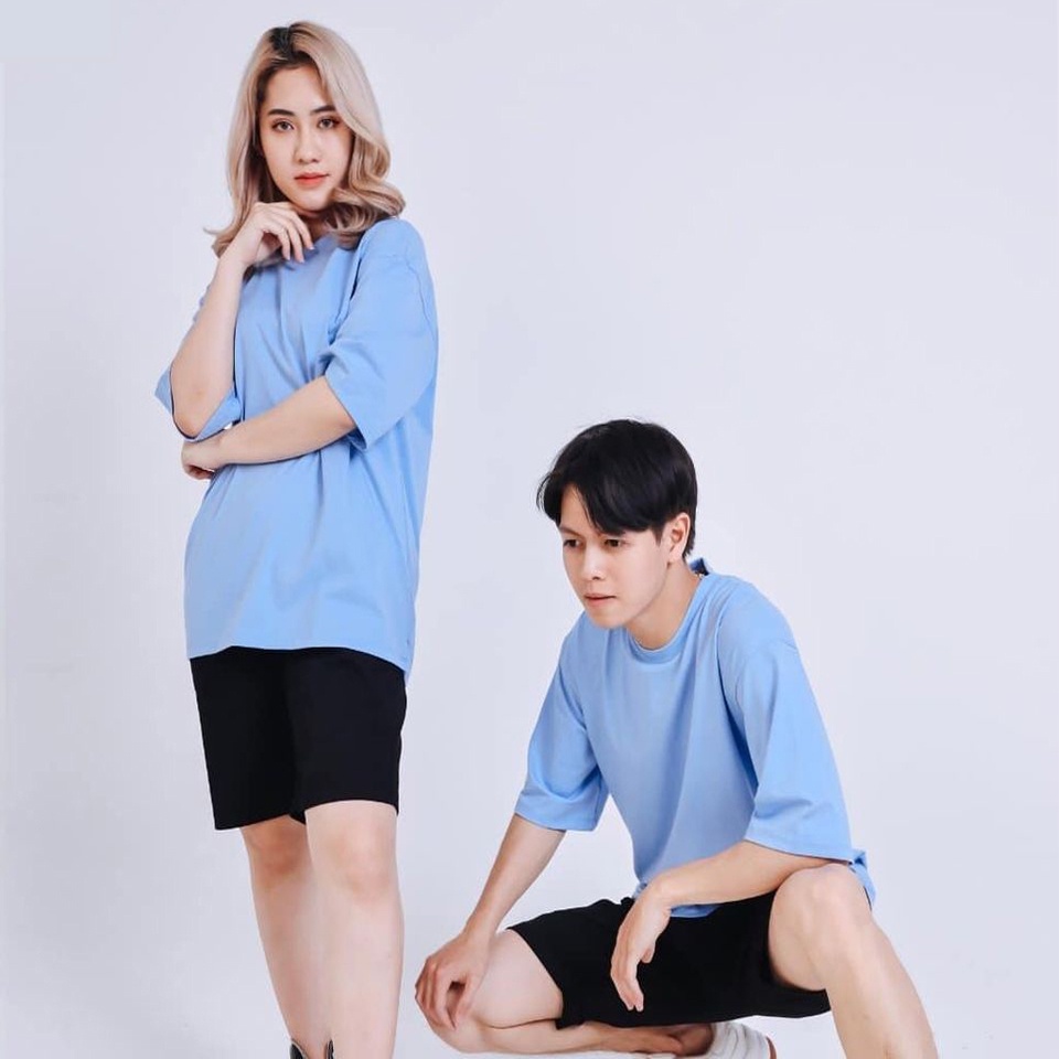 Áo Thun Tay Lỡ Unisex form rộng oversize phông trơn nam nữ basictee phong cách streetwear QTL0 | BigBuy360 - bigbuy360.vn