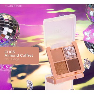 Phấn mắt 4 ô Black Rouge Crystal Heart Lock Shadow