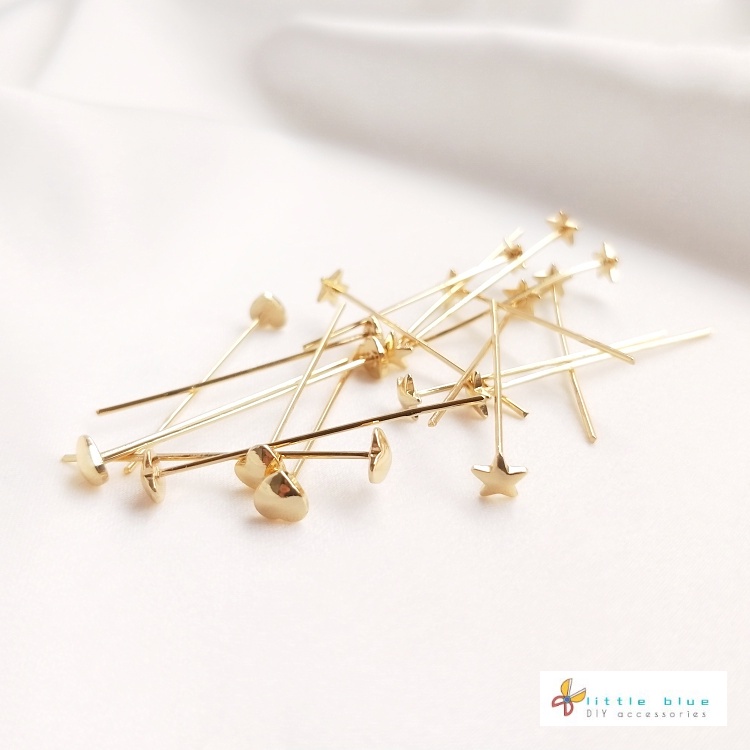 Kim Chữ T Mạ Vàng 14K Nhiều Màu Sắc