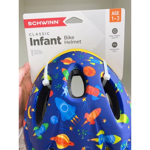 Schwinn Usa Chính Hãng - Mũ Bảo Hiểm Infant Bike Helmet (Xe Đạp, Xe Máy) trẻ em từ 1-3 tuổi