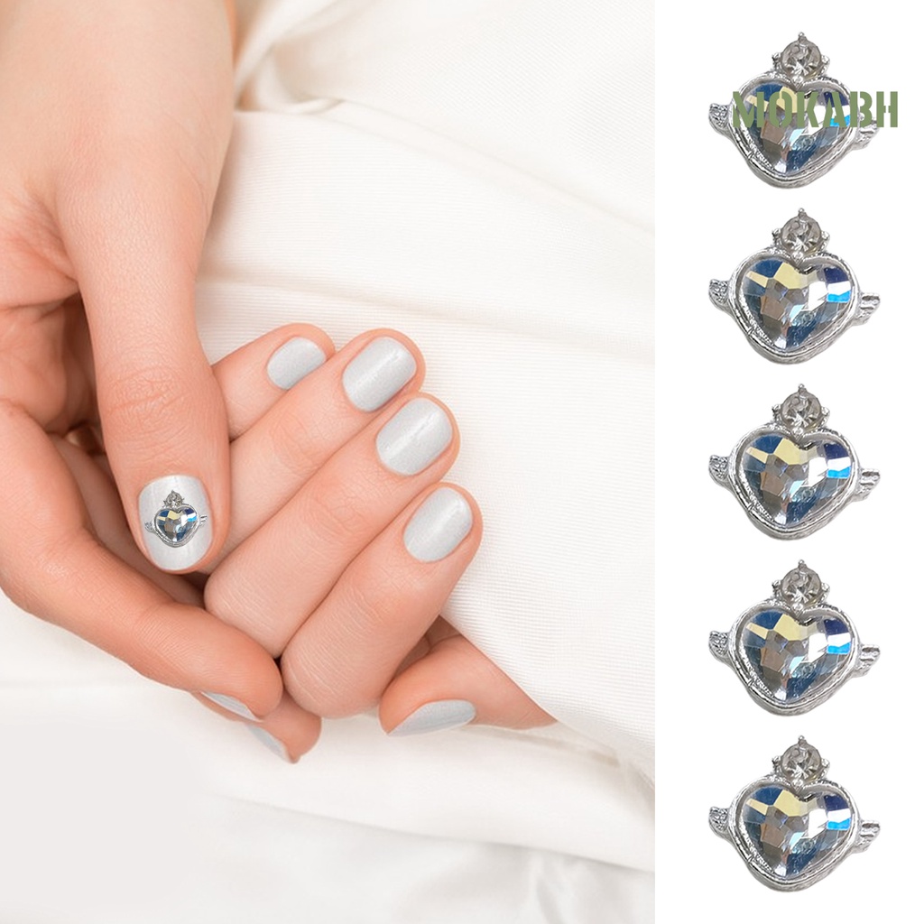 Bộ 20 Phụ Kiện Trang Trí Móng Tay Bằng Hợp Kim Sáng Tạo Dễ Sử Dụng