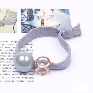 Dây cột tóc đính hạt tròn thời trang cho nữ