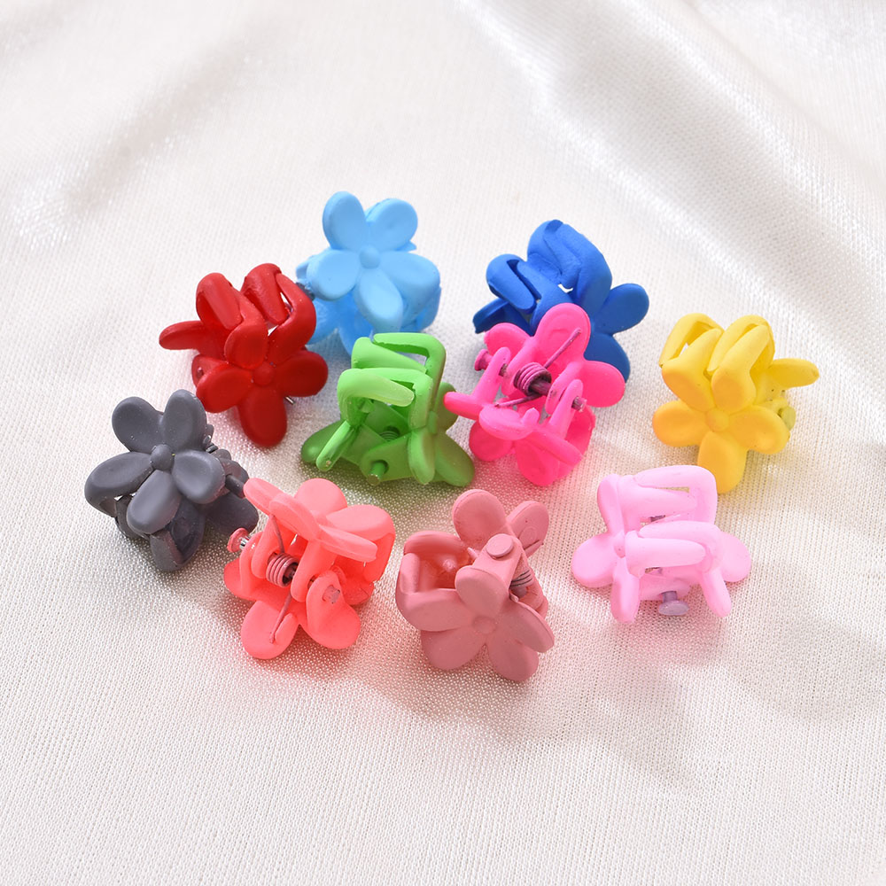 Set 10 Kẹp Tóc Hình Hoa Mini Dễ Thương Cho Bé Gái