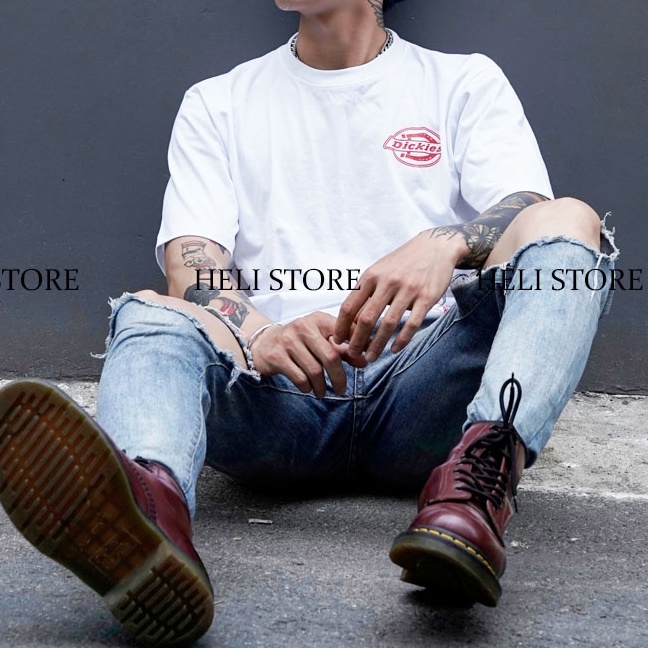 Áo thun Dickies - Teeshirt Dickies Original - Đen & Trắng - Unisex nam nữ.