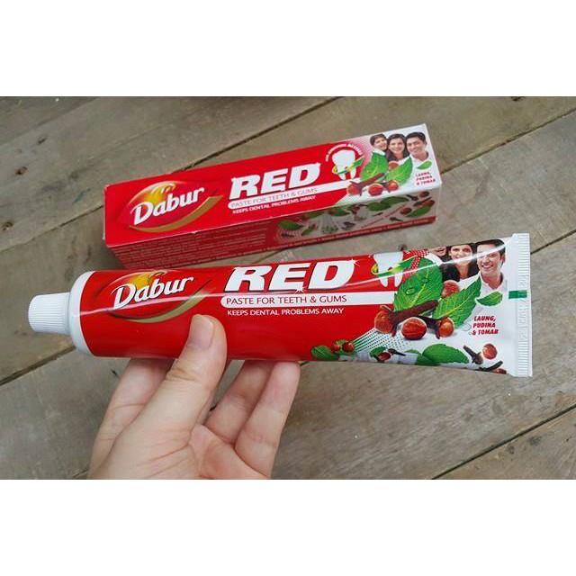 (KÈM QUÀ TẶNG) Kem đánh răng thảo mộc Dabur red làm trắng răng, thơm miệng, giúp răng chắc khỏe