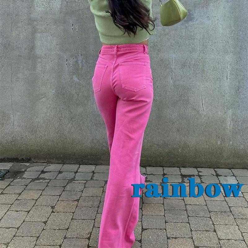 Quần Jean Dài Ống Loe Màu Sắc Cầu Vồng Thời Trang Dành Cho Nữ 4 Màu Lựa Chọn | BigBuy360 - bigbuy360.vn