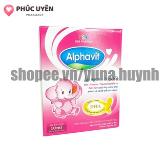 Siro cho bé alphavit bổ sung dha và các vitamin thiết yếu cho trẻ - hộp 20 ống